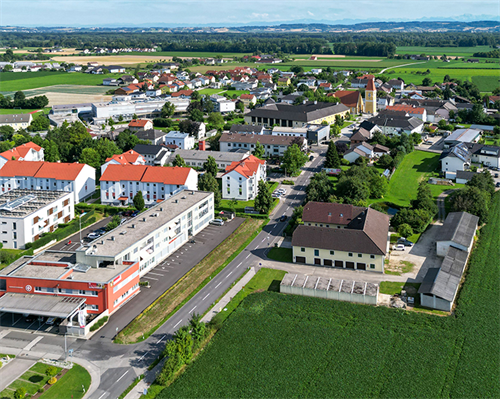 Luftaufnahme der Gemeinde Feldkirchen a.d.D.